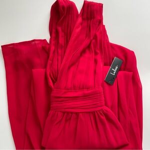 Lulus Heavenly Hues Red Maxi Dress - Small NWT